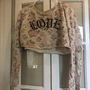 Forever 21 Long Sleeve Crop Top